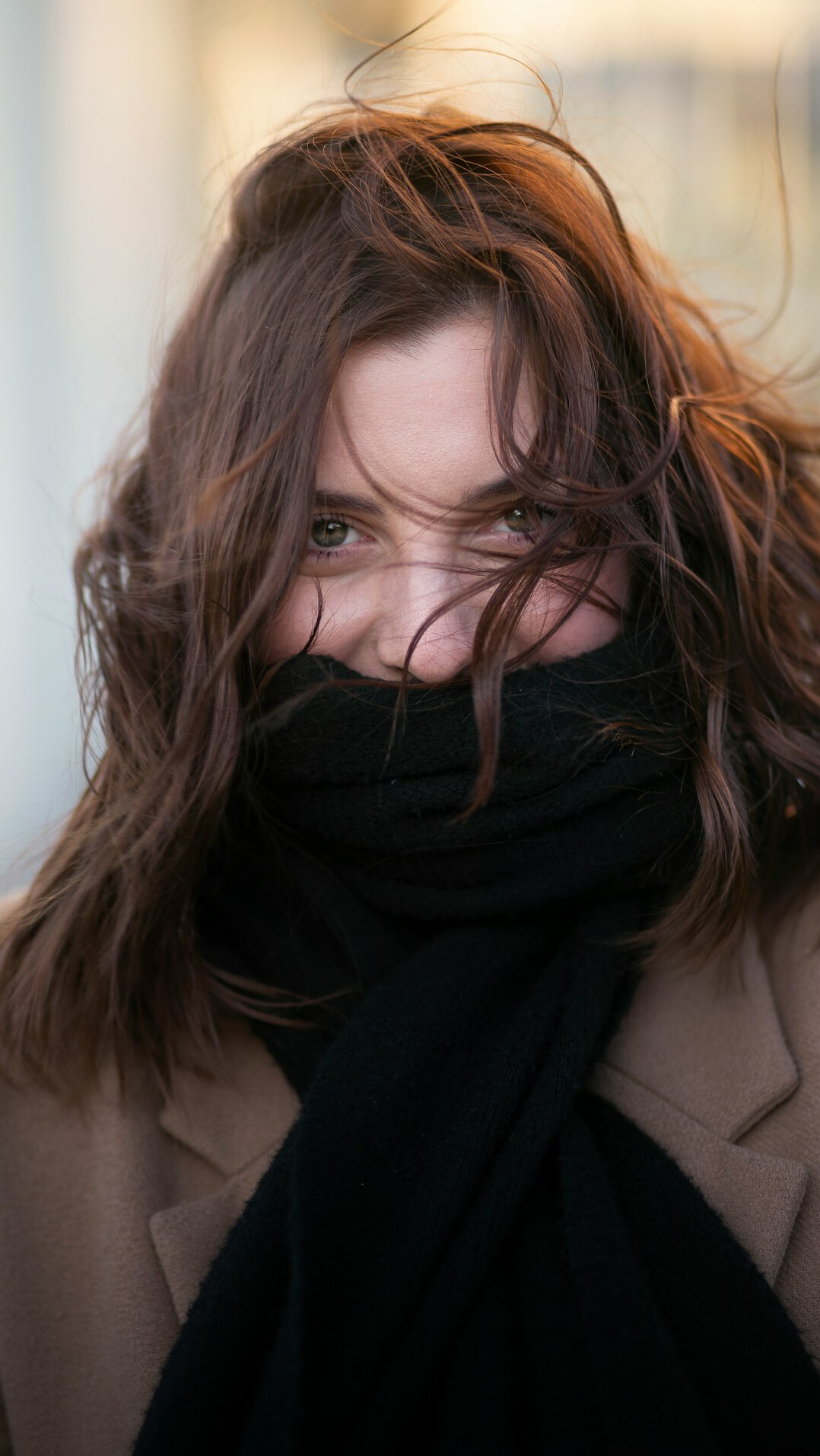 Portrait of a smiling woman with brown hair